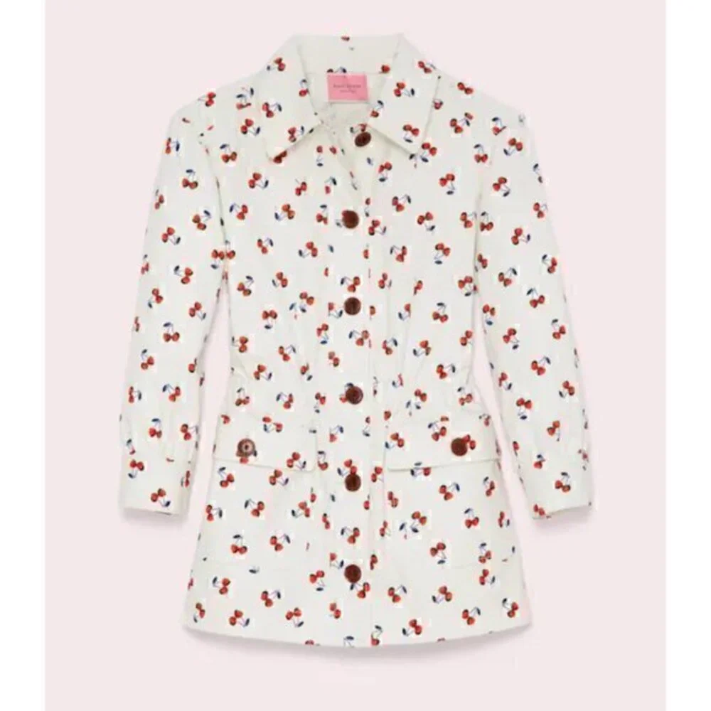 Kate Spade Cherry Toss Jacket Size XXS NWT